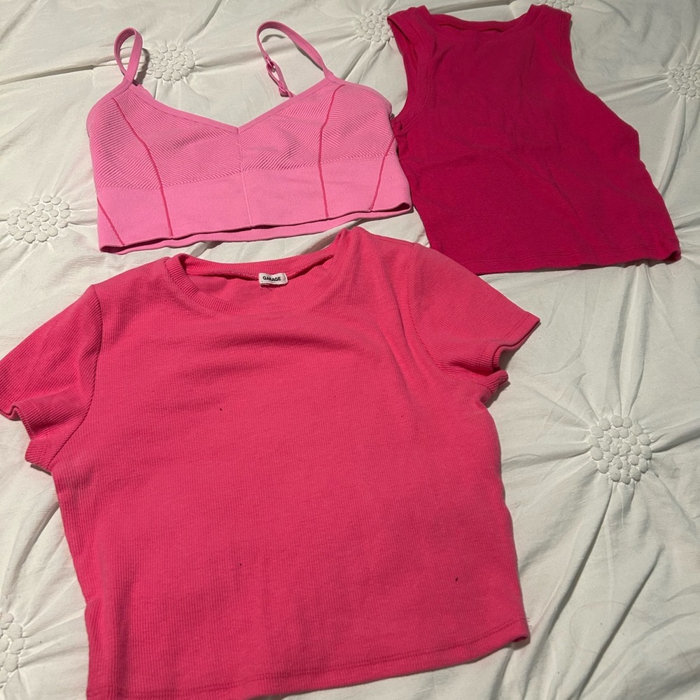 Pink top selection. Hollister xs, garage os, Offline medium